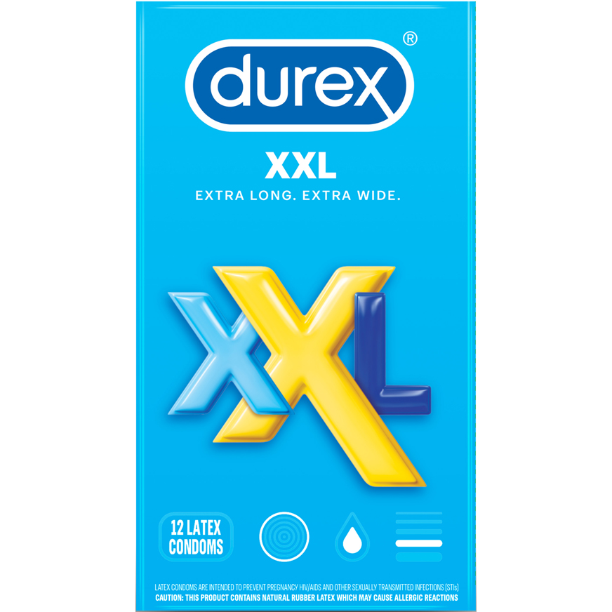 Durex XXL 12 Count Condoms Paradise Marketing