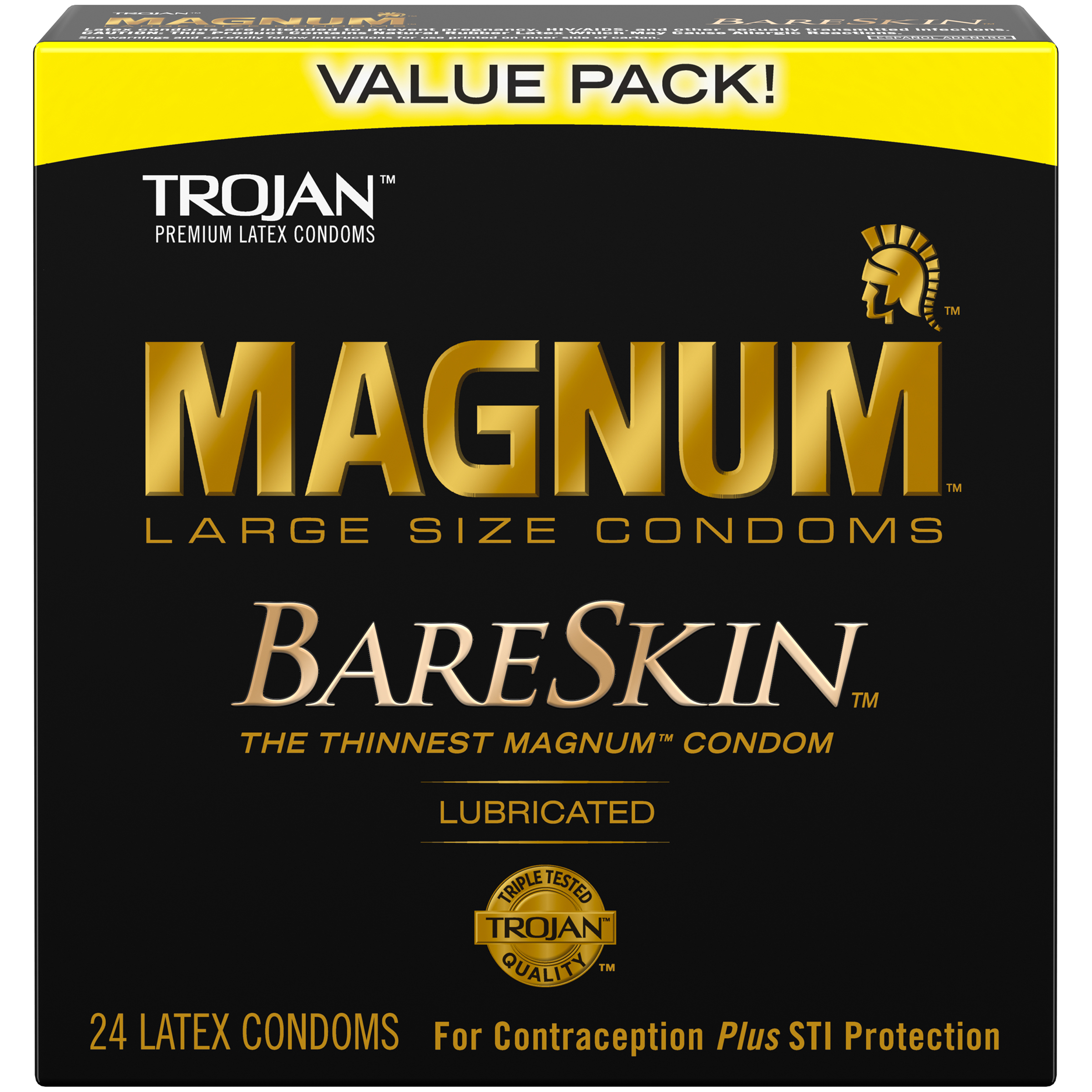 Trojan Magnum Bareskin 24 Count Condoms - Paradise Marketing