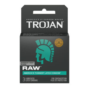 Trojan Raw (Latex) 3 Count Condoms