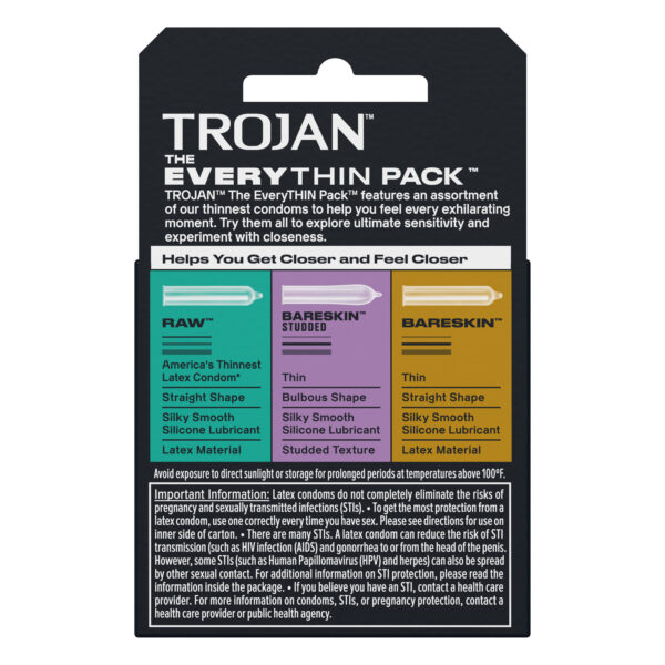 Trojan EveryThin 3 Count Condoms - Paradise Marketing