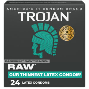 Trojan Raw (Latex) 24 Count Condoms