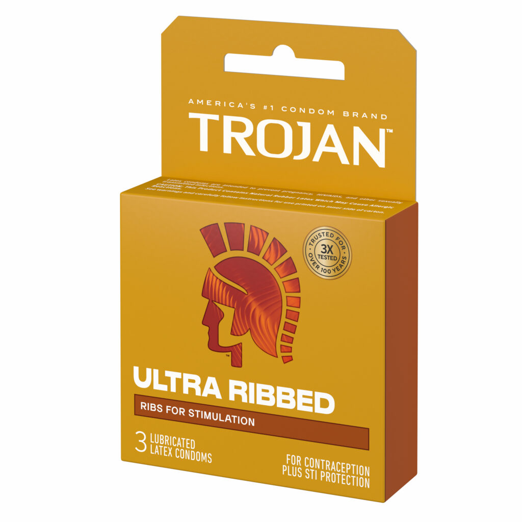 Extra Ribbed Trojam Trojan Ultra Ribbed 3 Count Condoms - Paradise Marketing