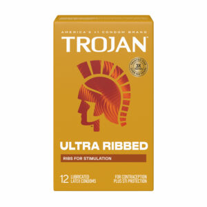 Trojan Ultra Ribbed 12 Count Condoms
