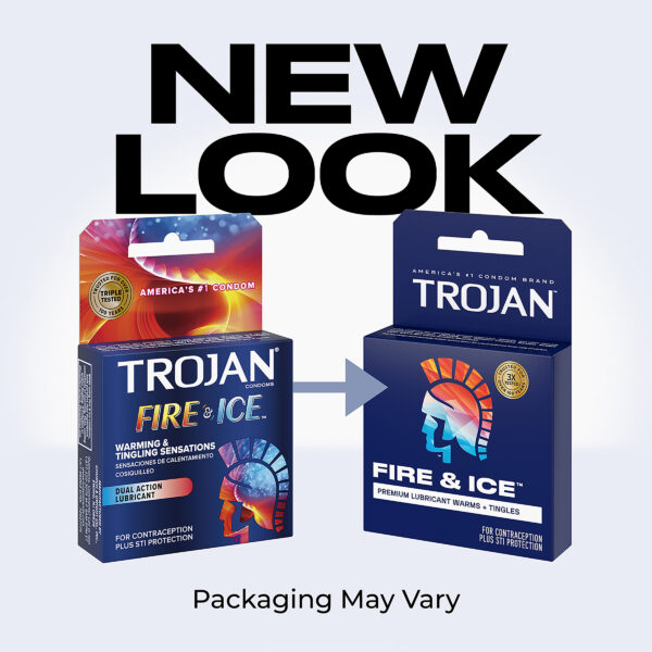 Trojan Fire & Ice 3 Count Condoms - Paradise Marketing Trojan Fire & Ice 3 Count Condoms - Paradise Marketing