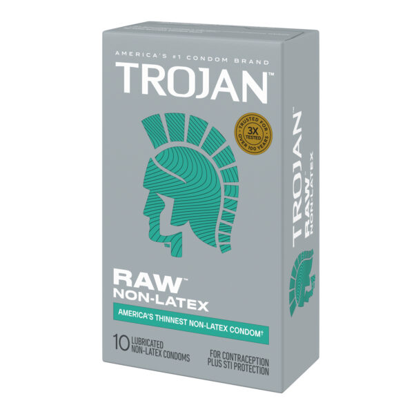 Trojan Raw (Non-Latex) 10 Count Condoms - Paradise Marketing