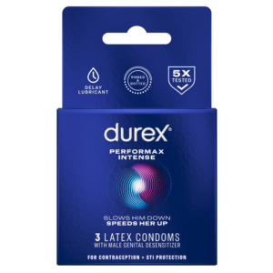 Durex Performax Intense 3 Count Condoms