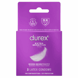 Durex Extra Sensitive 3 Count Condoms