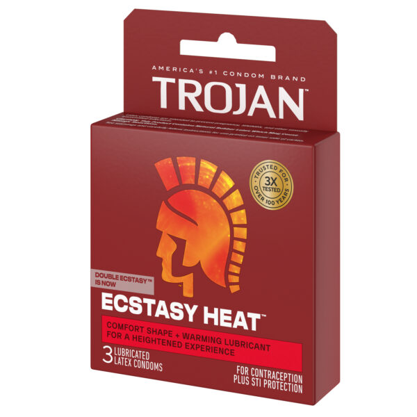 Trojan Ecstasy Heat 3 Count Condoms - Paradise Marketing Trojan Ecstasy Heat 3 Count Condoms - Paradise Marketing