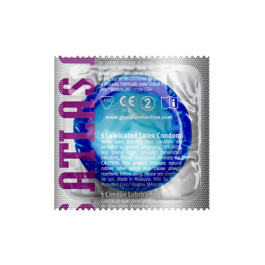 Colored Condoms Atlas Colors Condoms 12 Pack - Vibrant Colored Latex ...