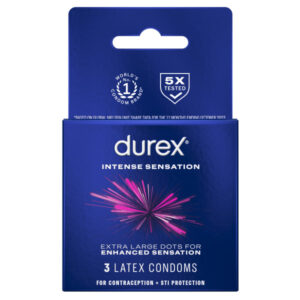 Durex Intense Sensation 3 Count Condoms