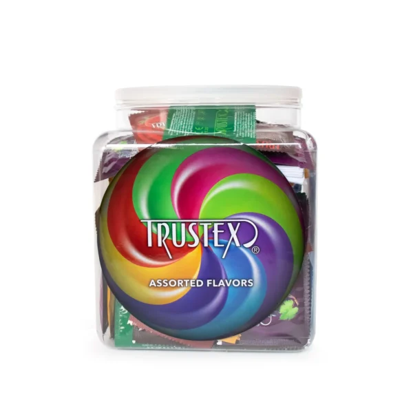 L8050B_-_Trustex_Assorted_Flavors_Condoms__Bowl_of_144
