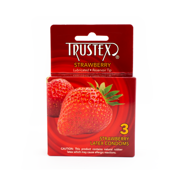 Trustex Strawberry 3-count - Front