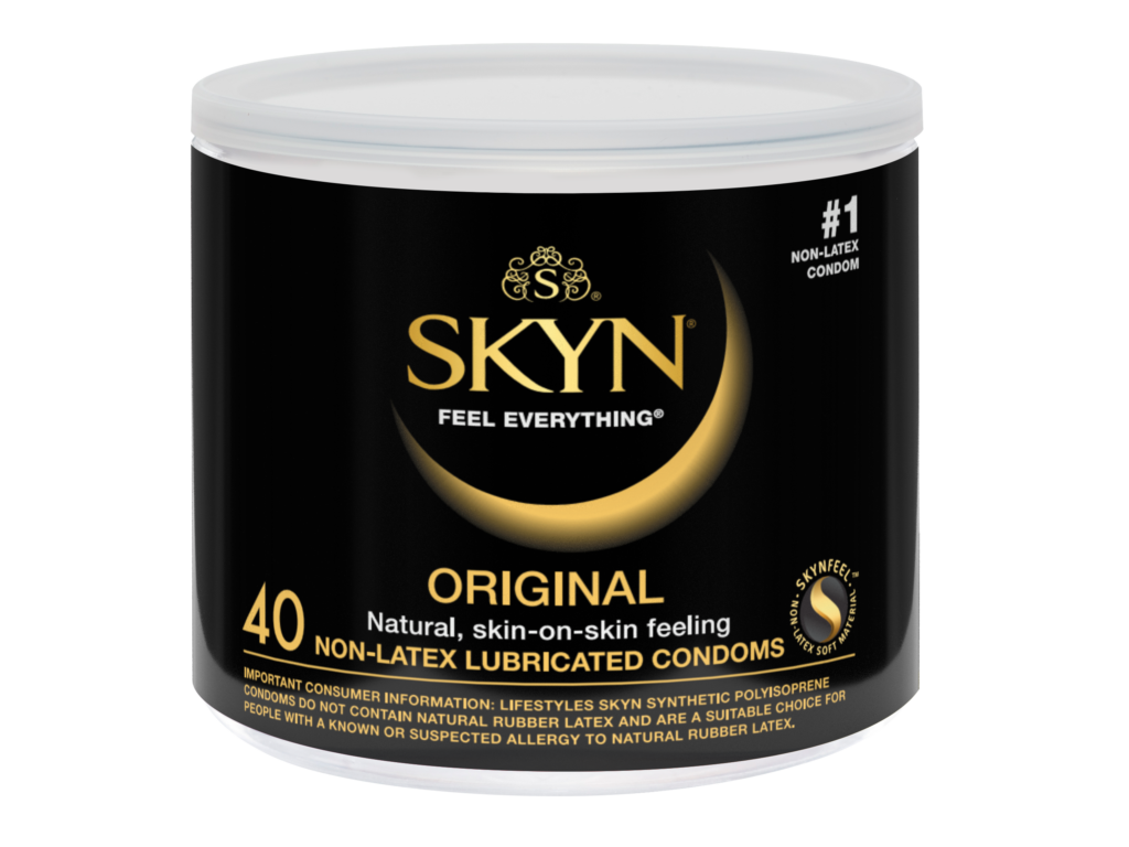 skyn original non-latex lubricated condoms Lifestyles SKYN Large Elite Longer Wider Sensitive Non-Latex Lubricated  Condoms main image 1