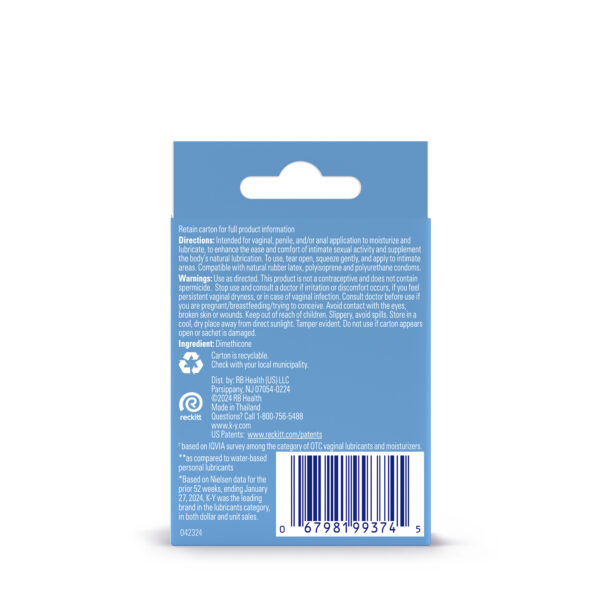 K-Y True Feel Sachet 3pk - Paradise Marketing