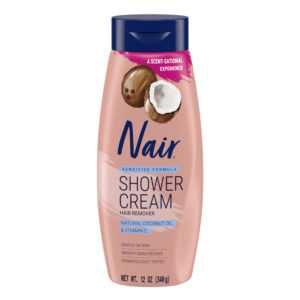 Nair Shower Cream Hair Remover Natural Coconut Oil & Vitamin E 12oz