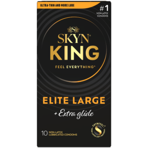 SKYN King Elite Large Extra Glide 10 Count Condoms